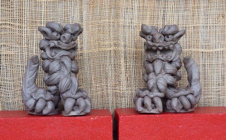 【やちむん土炎房】シーサー(立タイプ)2体