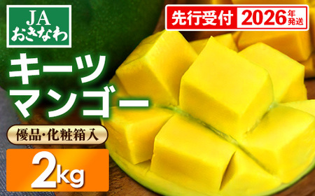 【化粧箱入】【先行受付・2026年発送】JAおきなわの産直キーツマンゴー 約2kg【優品】- 先行予約 沖縄 産地直送 季節の果物 旬の味覚 贈り物 ギフト プレゼント 沖縄県 八重瀬町 7,020円