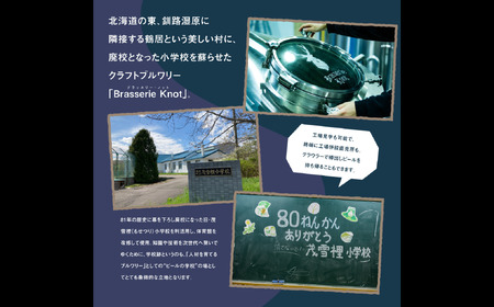 鶴居村 【定期便】Brasserie Knotのレギュラービール4本+東北海道限定ビール2本セット 3回（道東限定ビール ご当地 地ビール ビール お酒 フルーティ 芳醇 ギフト 家飲み 詰め合わせ お中元 お歳暮 缶 缶ビール ペールエール ホップ 爽快感 柑橘 ブルワリー ブラッスリーノット 晩酌 Beer 醸造所 プレゼント 北海道 ふるさと納税 ふるなび  ）