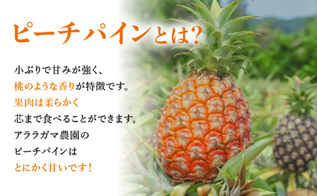 アララガマ農園発祥のピーチパイン。香り高く女性人気NO.1!国内流通量1%未満、幻の完熟ピーチパイン ピーチパイン4kg(4~10玉)