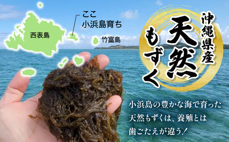 小浜島の豊かな海で育ったもずく(味付け)6パック