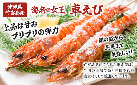 訳あり 竹富島産 冷凍車えび 規格外品 500g