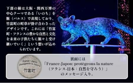 竹富町公式サステナブルマークピンバッジ【白】（マグネットタイプ）