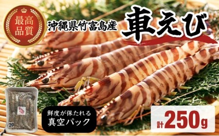 車えび 竹富島産 真空パック（冷凍） 250g