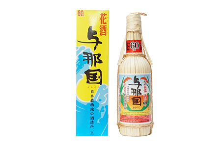 琉球泡盛 花酒 与那国 60度 ≪600ml×1本≫（クバ巻）E0023｜沖縄県