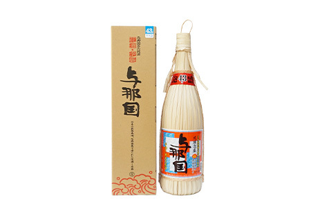 琉球泡盛 与那国 43度 ≪1800ml×1本≫（クバ巻）E0032｜沖縄県 与那国