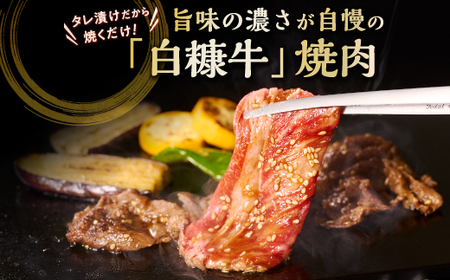 北海道産 白糠牛秘伝タレ漬け焼肉 牛肉 1.5kg(250g×6) _L036-1248
