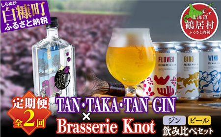 【定期便】鍛高譚ジン 700ml × クラフトビール 350ml / 4種【年2回お届け】_I020-1382