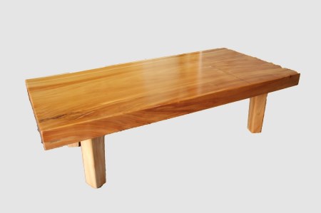 【53】座卓（テーブル）バッコヤナギ・一枚天板【厚さ約6.5cm】_I234-30009278