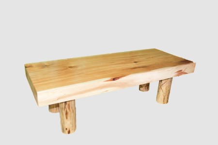 【58】座卓（テーブル）バッコヤナギ・一枚天板【厚さ約8.0cm】_I234-30009283