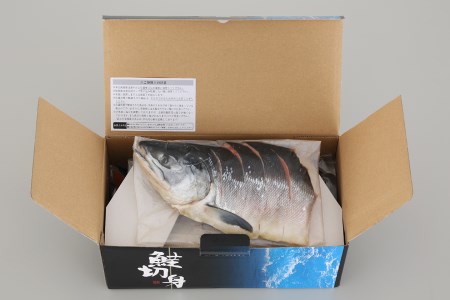 新巻鮭切身 4分割真空 ロシア沿岸枠漁【1.6kg】_T012-0492
