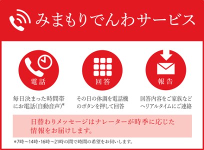 日本郵便　郵便局のみまもりサービス「みまもりでんわサービス」【6ヶ月】_I027-0255
