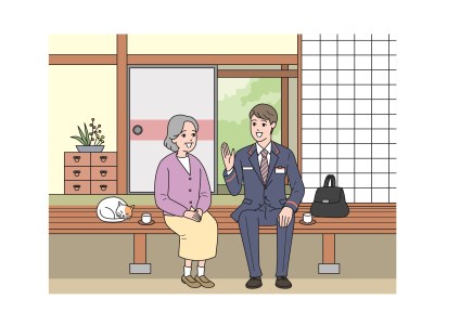 日本郵便　郵便局のみまもりサービス「みまもり訪問サービス」【6ヶ月】_I058-0253