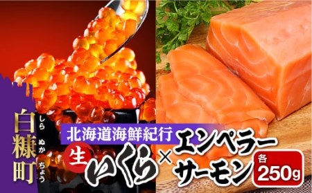 北海道海鮮紀行生いくらとエンペラーサーモンセット【各250g】_I012-0718