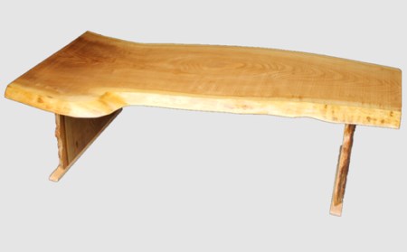 【03】座卓（テーブル）キハダ・一枚天板【厚さ約3cm 7kg】_I167-0275