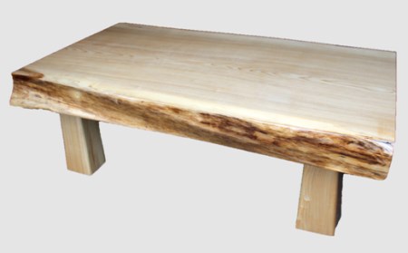 【06】座卓（テーブル）セン・一枚天板【厚さ約9.5cm】_I200-0278