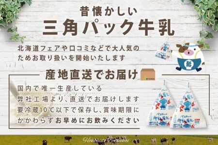 べつかいの 牛乳 屋さん 三角パック(180ml×15個)