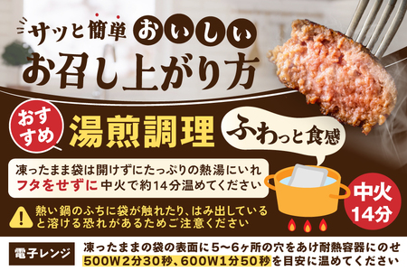 北海道 別海町産 別海牛入り合挽ハンバーグ（80g×12個）×2箱【NB002JB00】