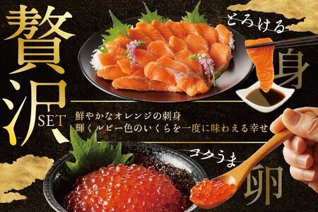 サーモン ･ いくら 海鮮福袋セット 各250g （ 海鮮福袋セット サーモン いくら イクラ 鮭卵 醤油漬け セット 北海道 人気 ふるさと納税 ）