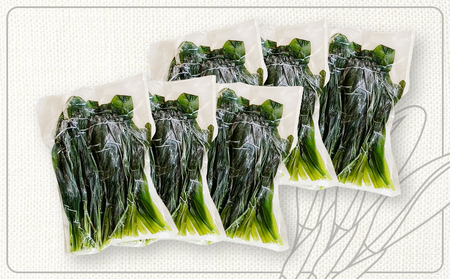 行者にんにくグリーン行者×6袋 (葉部)【20011】