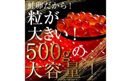 【9月発送】北海道産 いくら（鮭卵）醤油漬け 大容量500g(250g×2パック) 国産 小分けパック イクラ 海鮮丼 ギフト 贈り物 魚介類 魚介 海産物 鮭 シャケ しゃけ 生産者 支援 応援