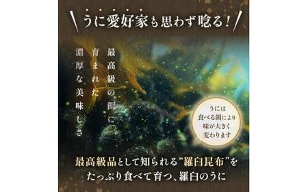 【先行予約/2026年1月より発送】天然 エゾバフンうに （上）塩水うに 200g （100g×2枚） ミョウバン不使用 北海道知床羅臼産