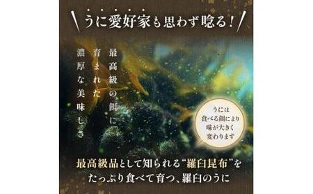 【先行予約】羅臼産 塩水うに（特上） 100g（100g×1枚）天然 エゾバフンうに ミョウバン不使用 北海道産 知床羅臼産