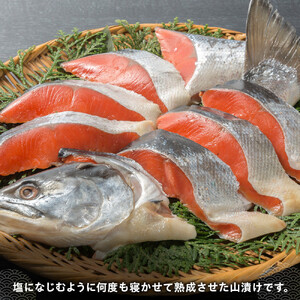 鮭山漬け 切身セット　1.6kg（5～6切れX4パック）｜切身　羅臼産