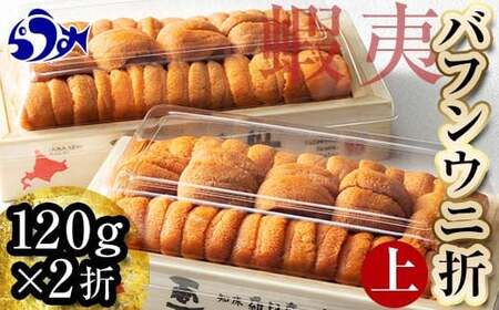 知床羅臼産 うに折(上)2枚240g