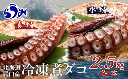 知床羅臼産冷凍煮だこ(2本)2.5kg F21M-767
