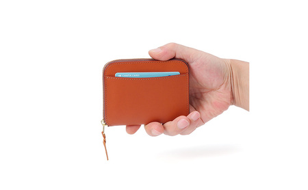 マルチコインケース 大 キャメル いたがき ファッション小物 小銭入れ カード お札 コンパクト 財布 仕切り 平ポケット シンプル <名入れ有>