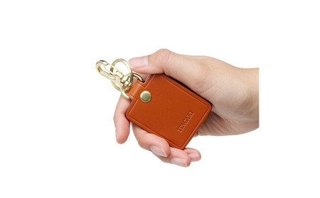 大角キーホルダー キャメル いたがき 雑貨 ファッション小物 手に馴染む 刻印 プレゼント 贈り物  ＜名入れ有＞