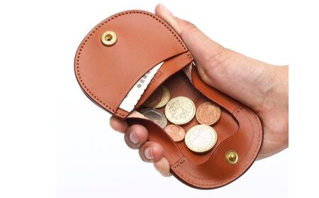 馬蹄コインケース キャメル いたがき ファッション小物 財布 小銭入れ 牛革 天然皮革 手作り 本革 北海道 赤平 名入れ無