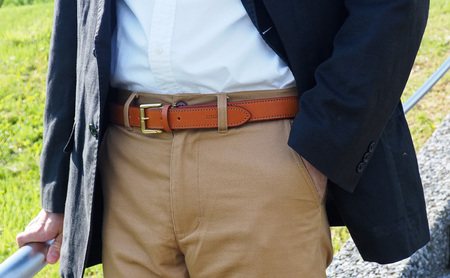 ベルト30mm キャメル いたがき ファッション 小物 アクセサリー 1枚革 贅沢 丈夫 真鍮バックル ステッチ 知恵 工夫 フリーサイズ  名入れ有