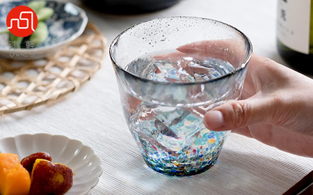 津軽びいどろ まつり金彩ロックグラス_装飾品・工芸品     雑貨・日用品 グラス・カップ 食器 _【1490219】