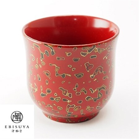 津軽塗　お猪口　赤上_雑貨・日用品 グラス・カップ 食器   装飾品・工芸品  陶器・漆器 _【1142326】