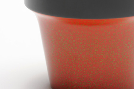  aeru 津軽塗りの こぼしにくい【コップ】（橙七々子塗り）食器 津軽塗 湯呑 湯呑み 湯のみ ぐい呑み ベビー 赤ちゃん 子供 介護 高齢者 プレゼント ギフト ベビー用品 ベビー食器 こども食器 おしゃれ 津軽塗り 工芸品 青森 青森県