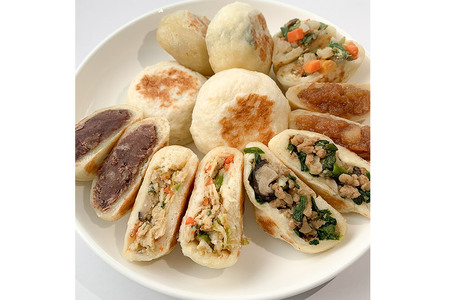  襷（たすき）の津軽おやき 詰合せBOX 6個入り 300g（各50g×6個）