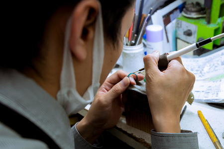 リング K10 イエローゴールド 平打ち 2.5mm幅