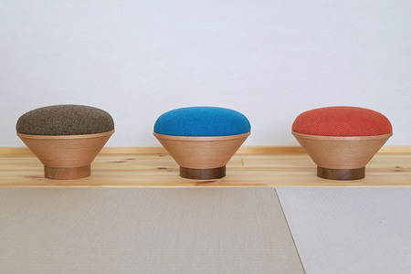  BUNACO「正座のため」のイス（トール）トラッドレッド 1個