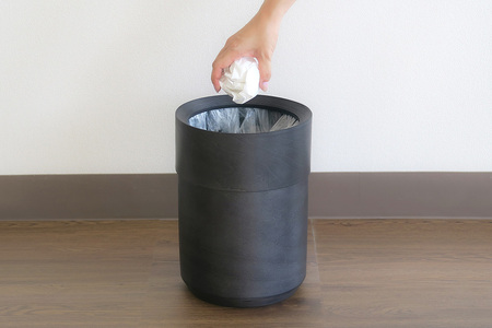 BUNACO 袋の見えないダストボックス（ブラック） ブナコ ゴミ箱 木製家具 おしゃれ  シンプル