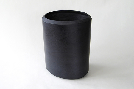 BUNACO ダストボックスtwist IV Mサイズ(ブラック) ごみばこ 木製家具 おしゃれ シンプル