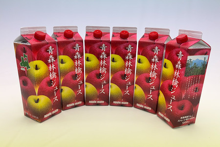 【25年10月発送】キタエアップル 青森林檎ジュース 1000ml×6本