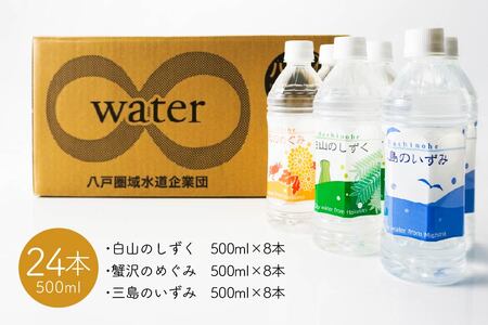 八戸水物語（ペットボトル入り水道水）500ml×24本　