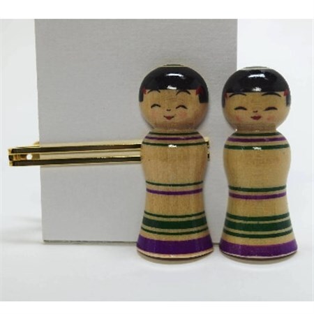 「こけス」ネクタイピン＆帯留め(緑ロクロ線)_装飾品・工芸品     装飾品・工芸品  服飾小物 _【1238404】