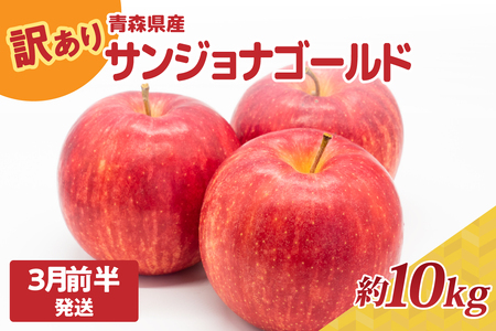 【2026年3月前半発送】りんご【訳あり】約10kg サンジョナゴールド | 青森県産りんご 家庭用りんご