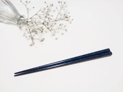 津軽塗 箸 一膳【青】 津軽塗箸 漆塗 お箸 ギフト プレゼント【青森 五所川原】ハシ 一対 おはし 津軽塗り 津軽塗り箸 