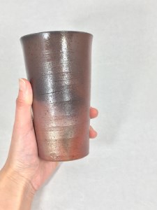 津軽金山焼 焼酎カップ2個（8.2×13.5cm）