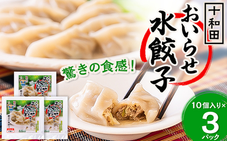驚きの食感!十和田おいらせ水餃子　1パック(10個入り)×3【配送不可地域：離島】【1033464】 11,360円