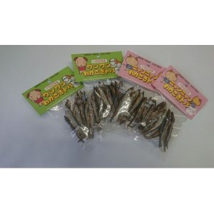 十和田湖ワンちゃん、ニャンちゃんわかさぎトバ　各2袋【配送不可地域：離島】【1280078】